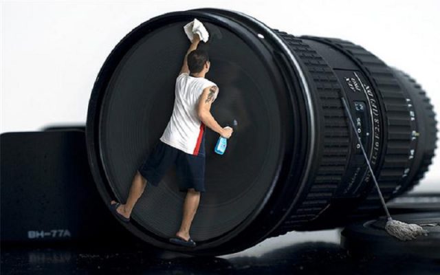 vệ sinh ống kính máy ảnh