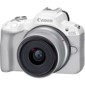 Mua máy ảnh Canon EOS R50 màu đen nhỏ gọn, quay video 4K sắc nét, lấy nét AI thông minh cực đỉnh cho vlogger và người mới. Đặt hàng ngay tại Ngọc Minh Camera!