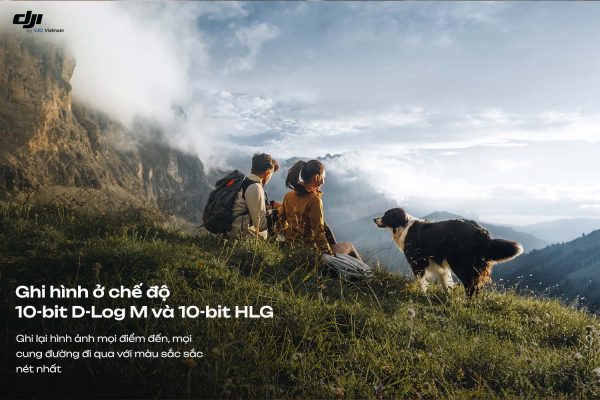 DJI Osmo Pocket 3 được hỗ trợ chế độ màu D-Log M 10 bit và 10 bit HLG