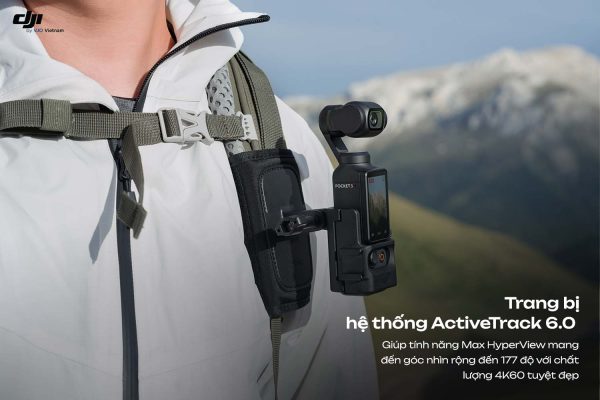 Pocket 3 được trang bị công nghệ theo dõi đối tượng ActiveTrack 6.0