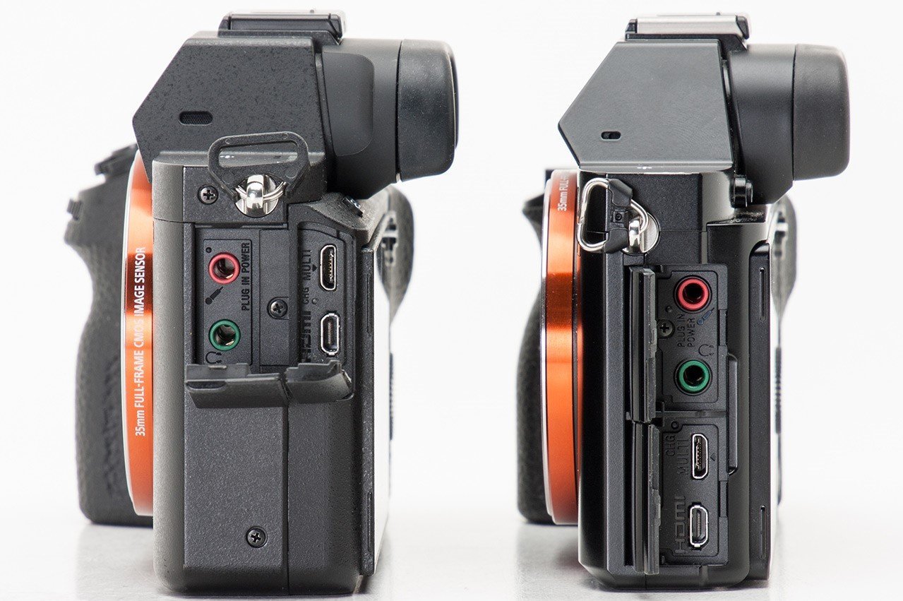 các cổng kết nối trên sony a7ii