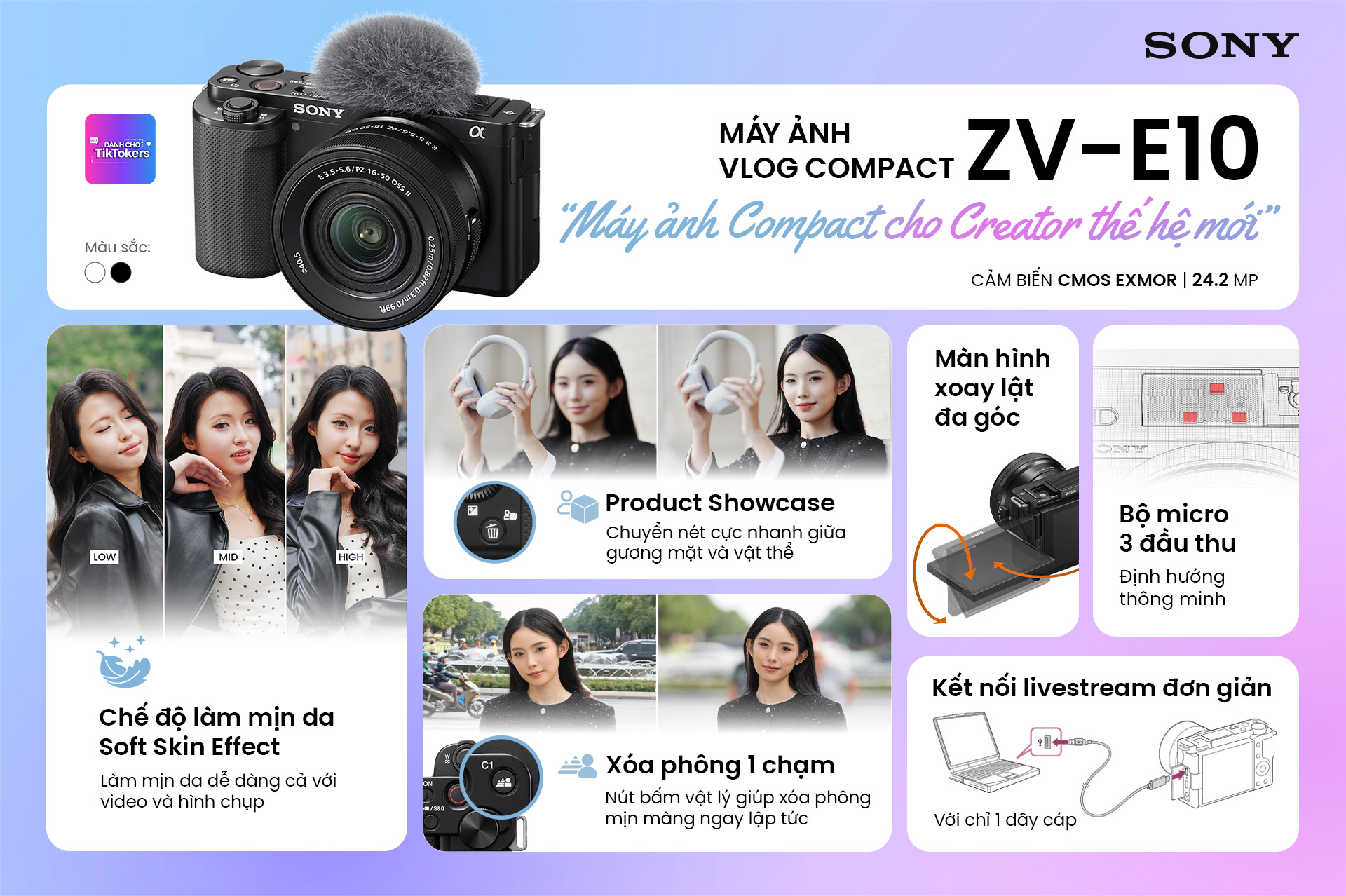 Máy ảnh Sony ZV-E10