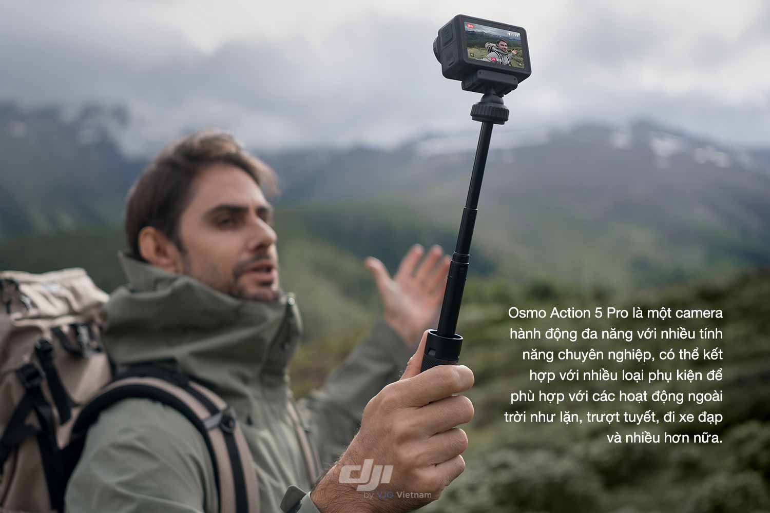 Action 5 Pro có thể thu âm thanh stereo từ mọi hướng, tái tạo lại âm thanh phát cho người nghe có cảm giác như ở hiện trường