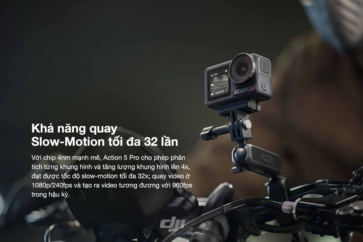 Action 5 Pro sẽ khiến bạn phải ngạc nhiên bởi khả năng quay chậm lên đến 32 lần