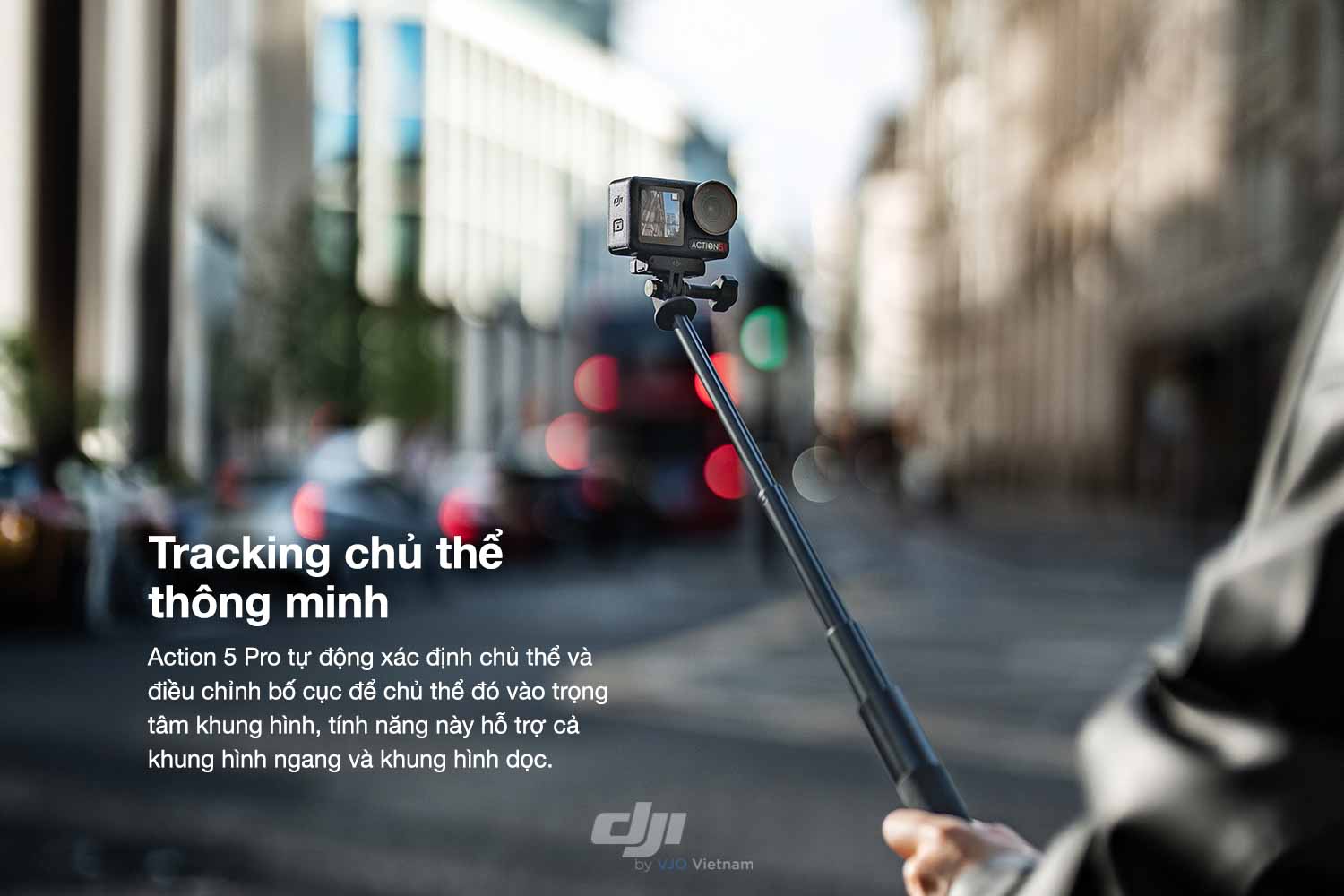 DJI Osmo Action 5 Pro tích hợp tính năng theo dõi chủ thể thông minh
